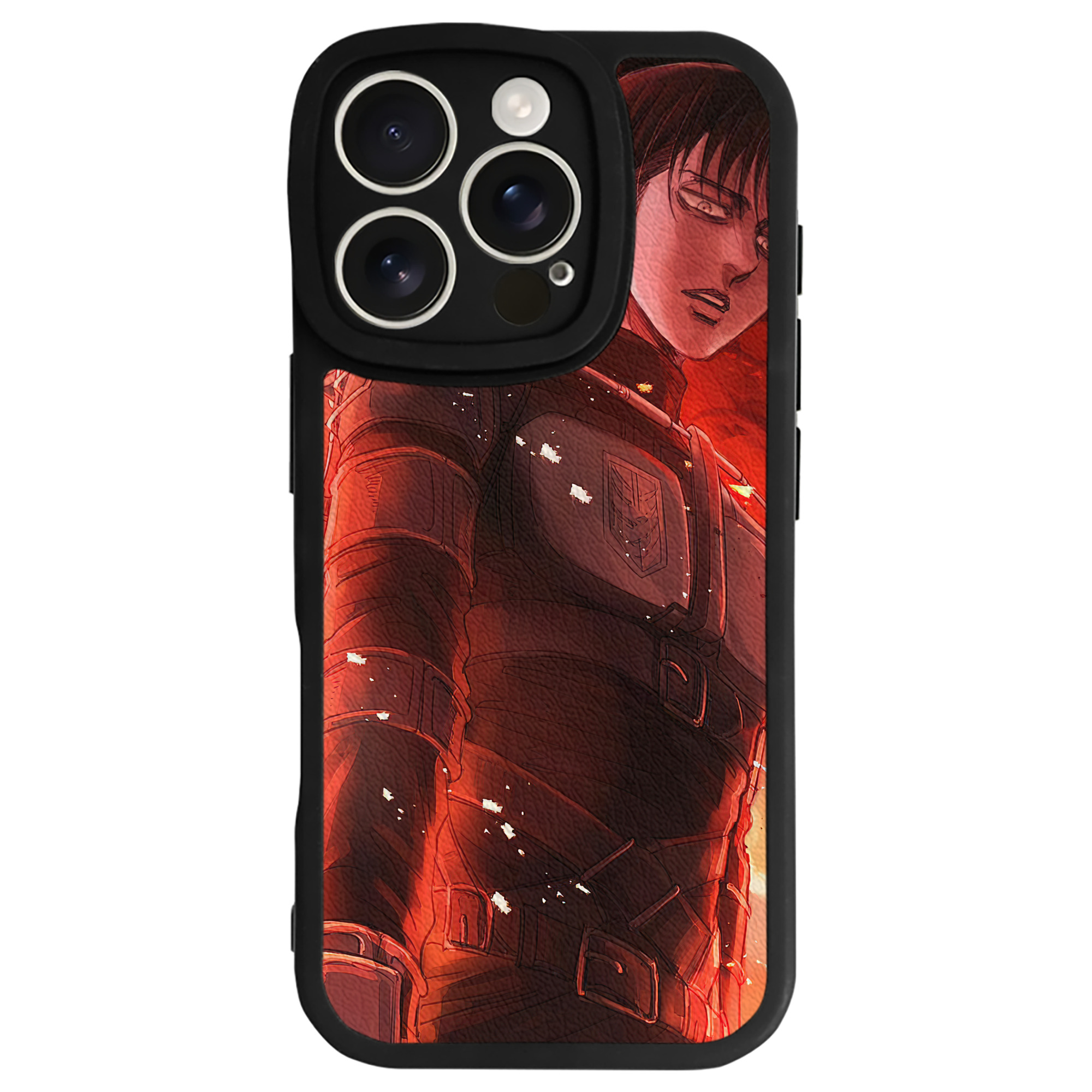 （画像用） 進撃の巨人 Attack on Titan 【iPhone 16シリーズ対応】シリコンスマホケース（レザー調） 材質：シリコン